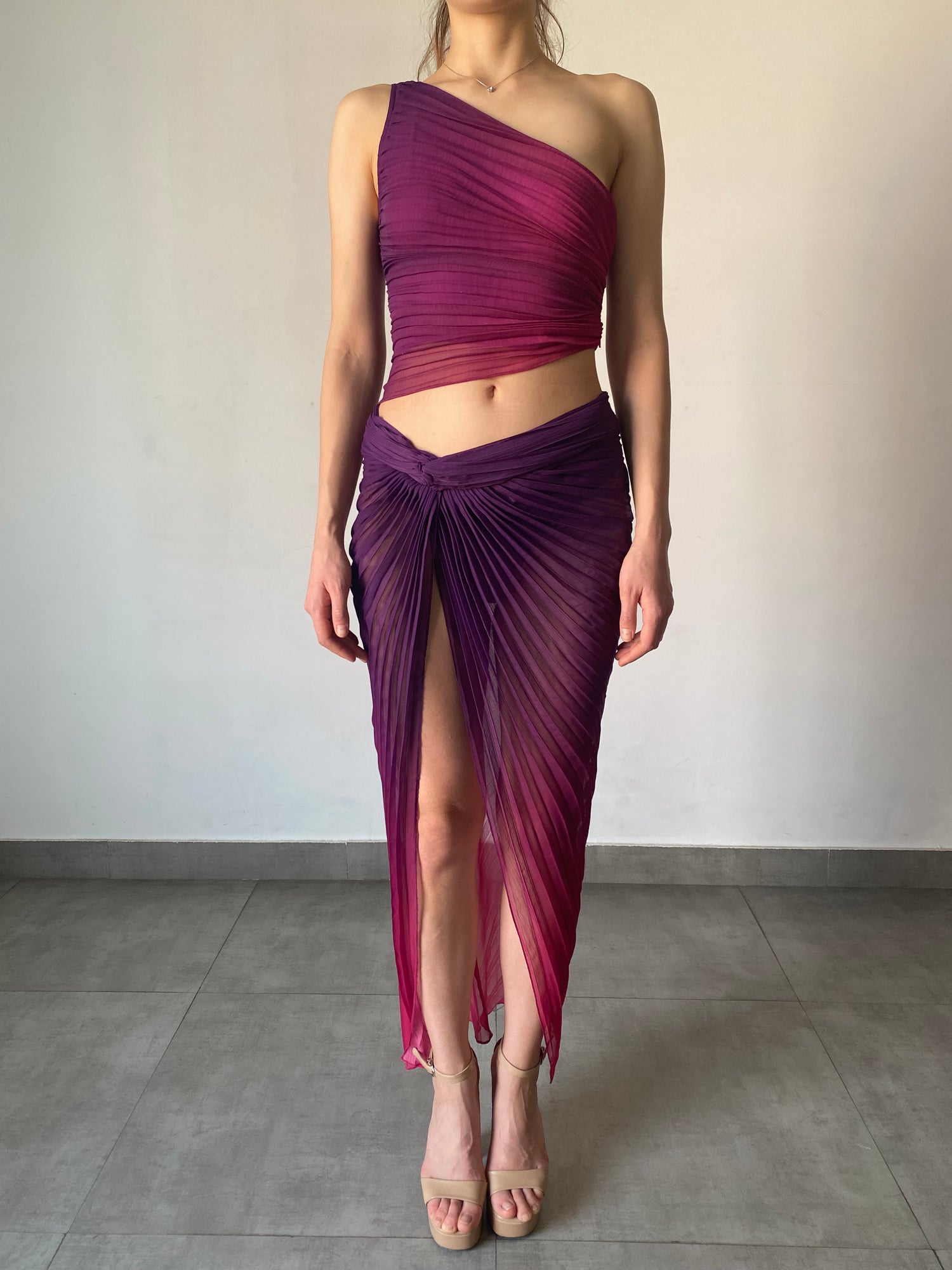 Rococo Sand | Paige Long Skirt | Ombre