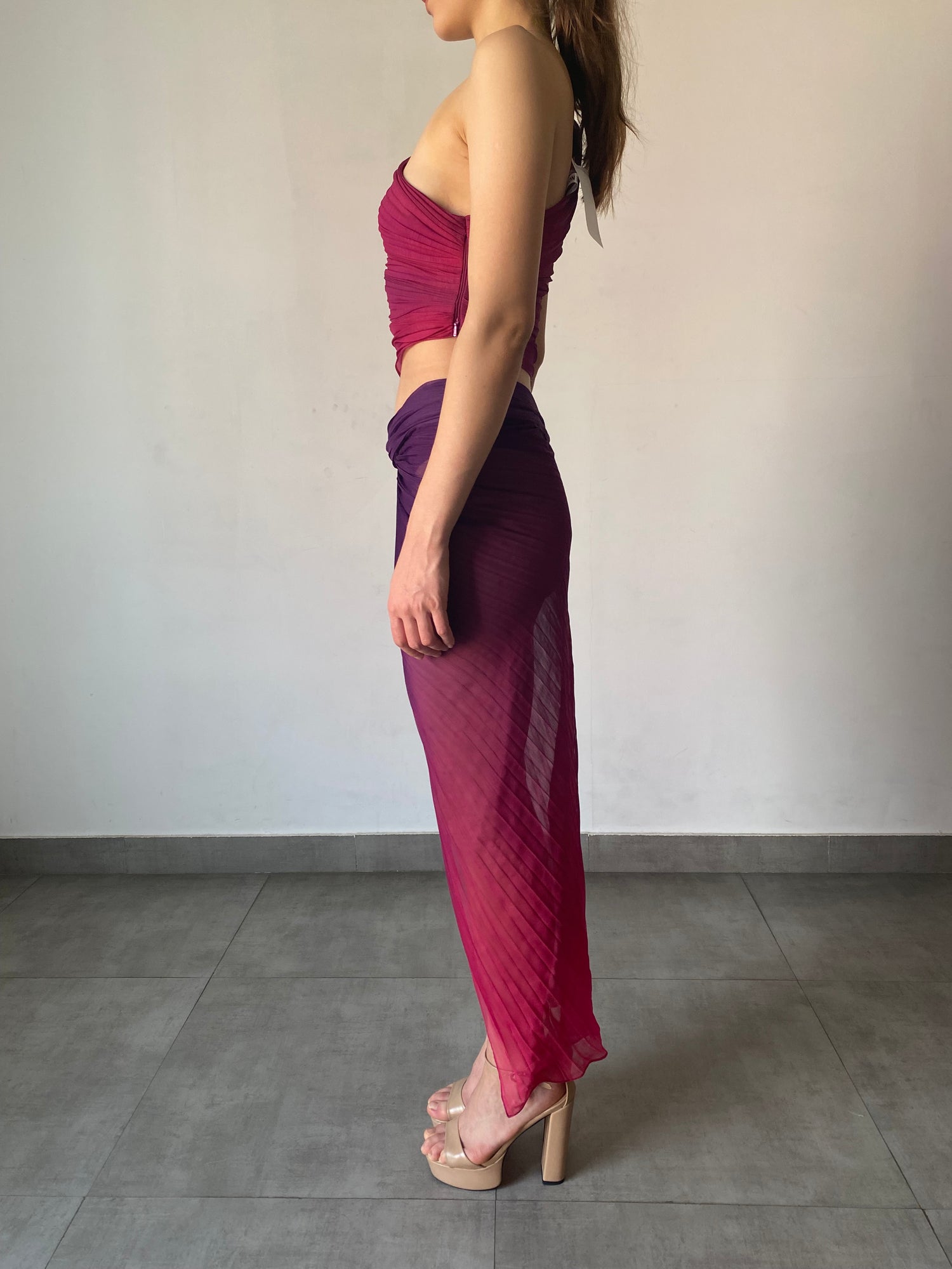 Rococo Sand | Paige Long Skirt | Ombre