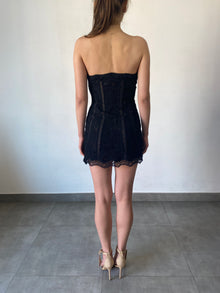 Rococo Sand | Paris Spaghetti Strap Short Dress | Black