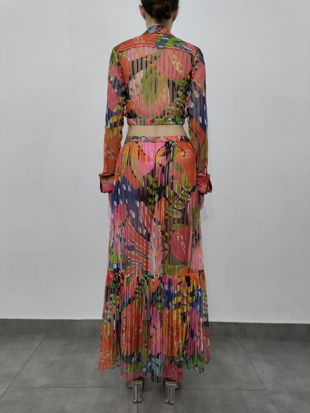 Rococo Sand | Plum Maxi Skirt | Multicolor
