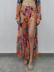 Rococo Sand | Plum Maxi Skirt | Multicolor