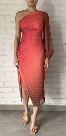 Rococo Sand | Rae Long Dress | Peach/Brown Ombre