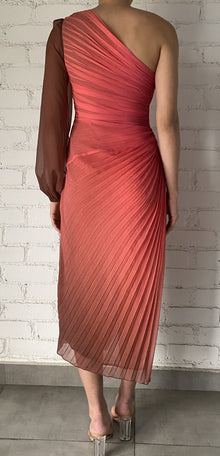 Rococo Sand | Rae Long Dress | Peach/Brown Ombre