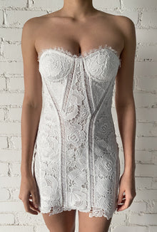 Rain Short Dress | White