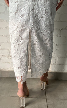 Rococo Sand | Rain Midi Skirt | White