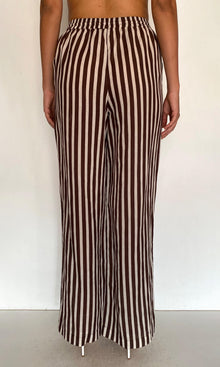 Womens | Riv Linen Cotton Straight Pants | Brown