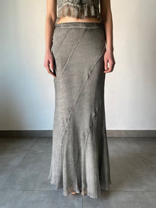 Rococo Sand | River Long Skirt | Grey