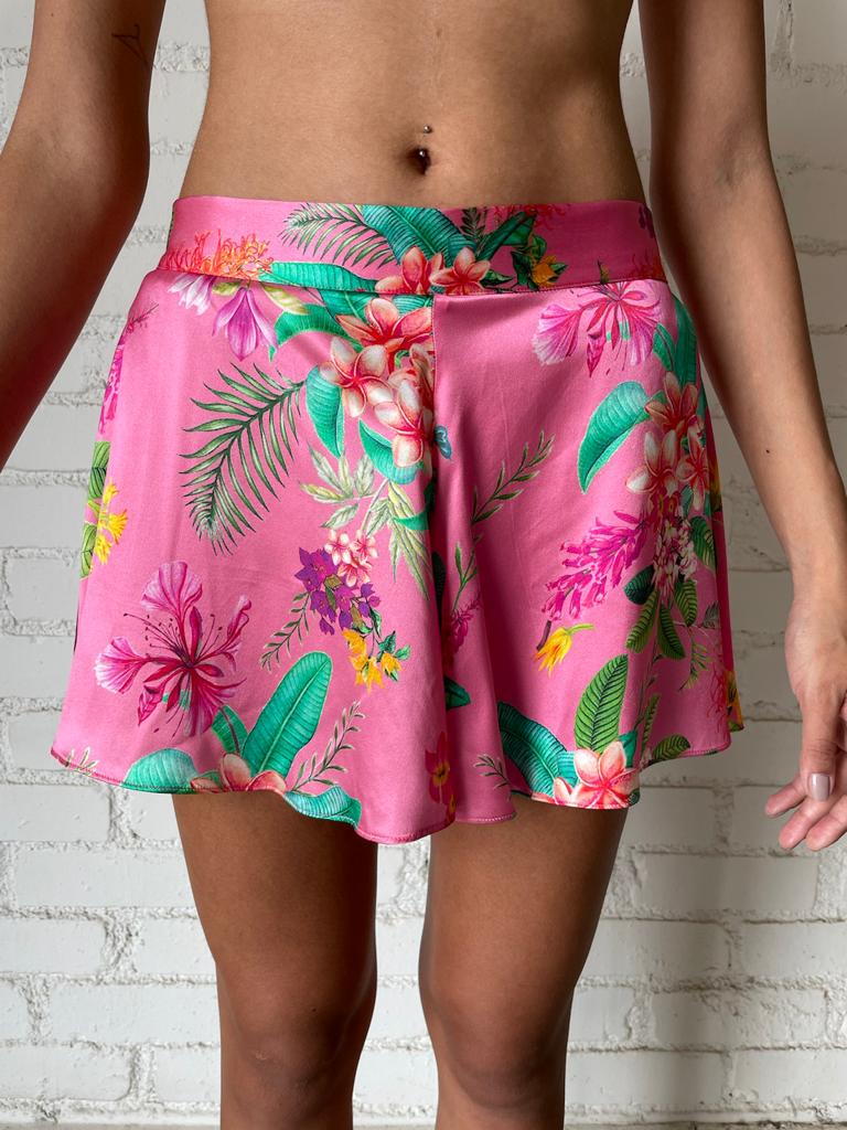 Rococo Sand | Rue Elastic Waist Shorts | Pink