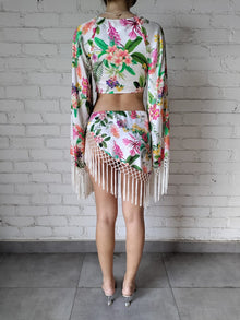 Rococo Sand | Rue Floral Top | White Multi