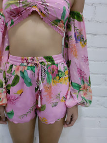 Rococo Sand | Rue Drawstring Waist Shorts | Pink
