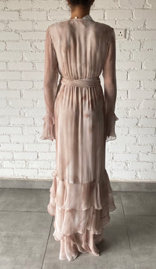 Rococo Sand | Ryan V-Neck Maxi Dress | Nude