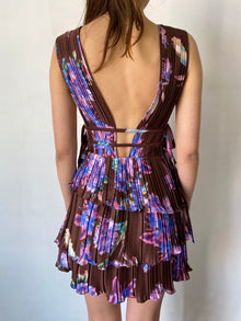 Rococo Sand | Shay Deep V-Neck Short DRess | Brown