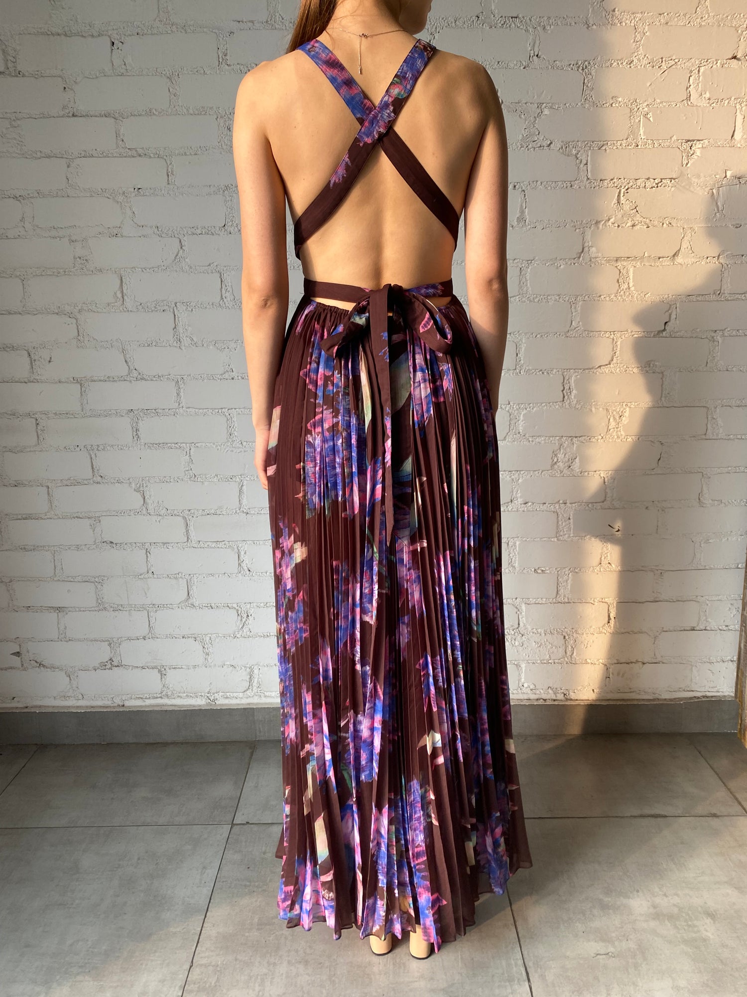 Rococo Sand | Shay Long Dress | Brown