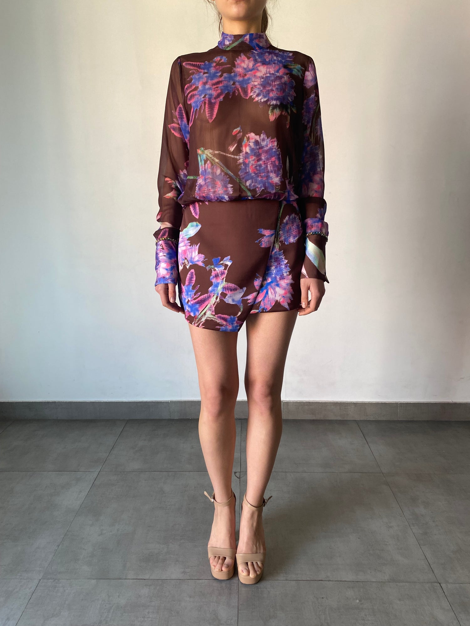 Rococo Sand | Shay Short Dress | Brown