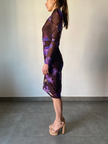 Rococo Sand | Shay Midi Dress | Brown Multi