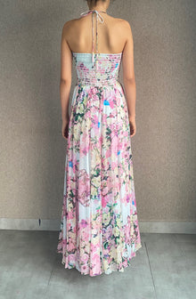 Rococo Sand | Mist Long Dress | Powder Blue/Pink