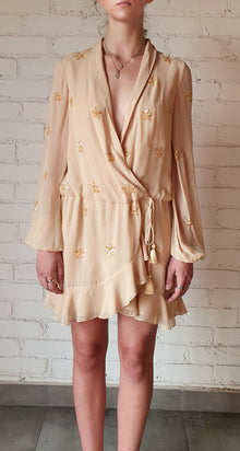 Rococo Sand | Stellar Short Dress | Nude