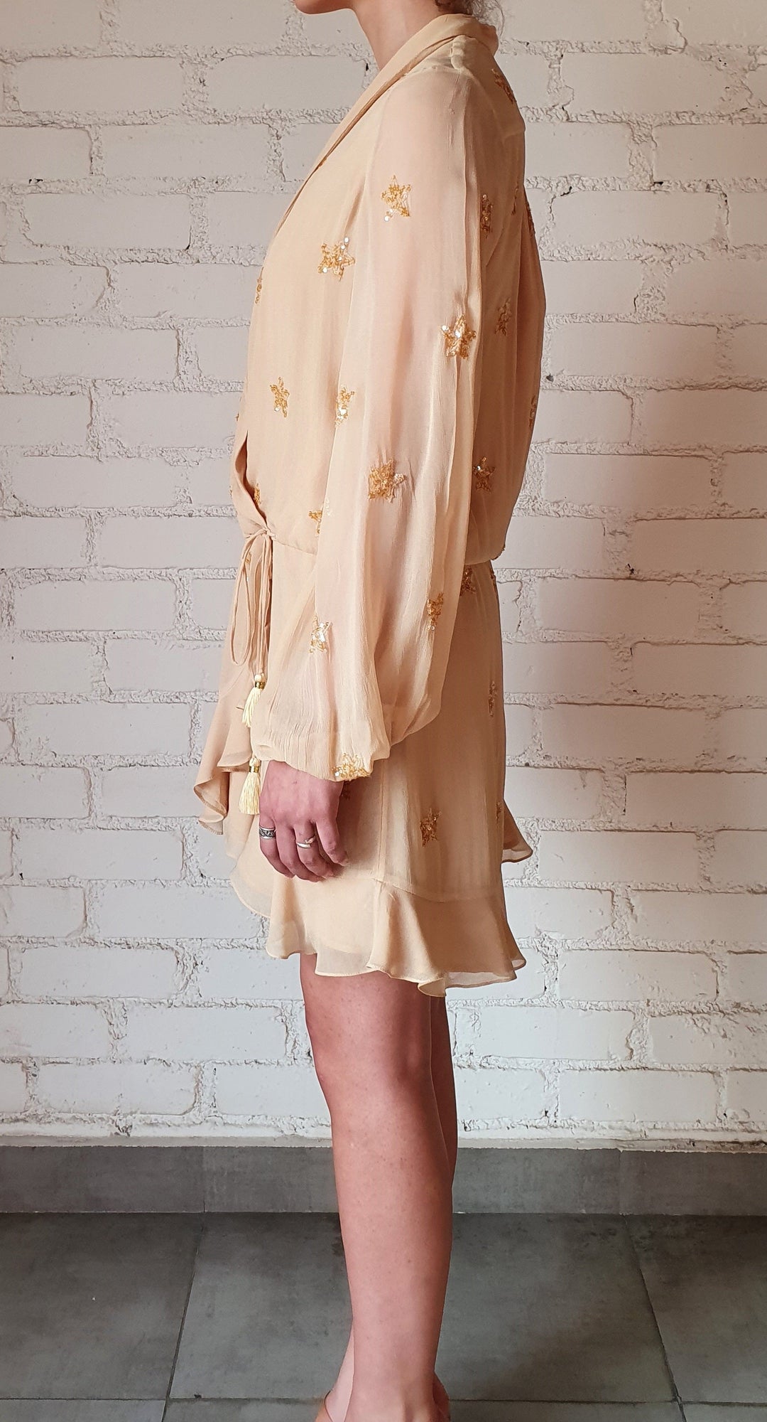 Stella Short Dress | Nude