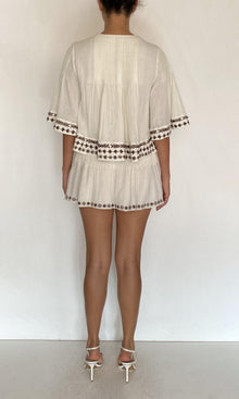 Womens | Taz Double Gauze Pintuck Skirt | White