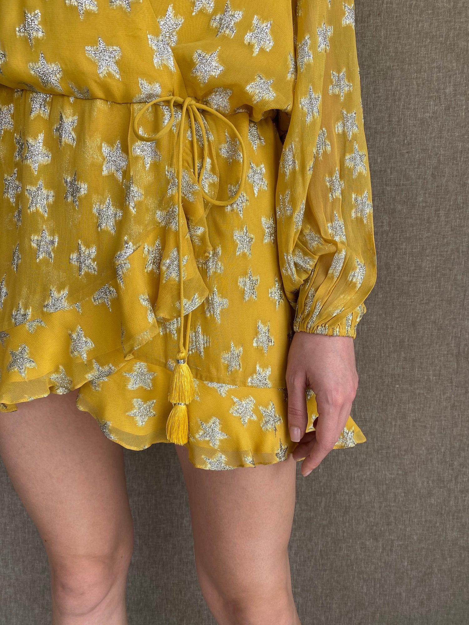 Rococo Sand | Vega Short Dress | Yellow