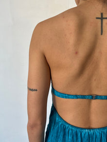 Rococo Sand | Vita Strapless Mini Dress | Teal