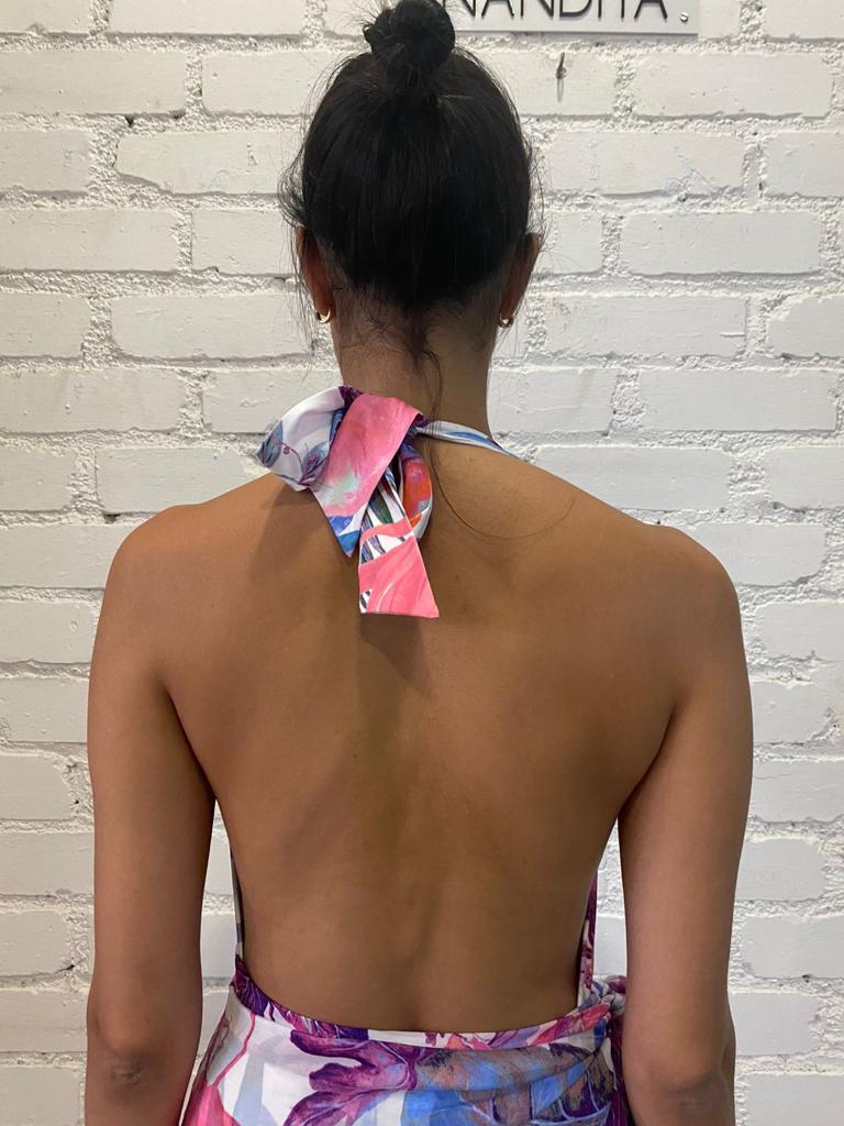 Bodysuit | Pink/Purple Tropical