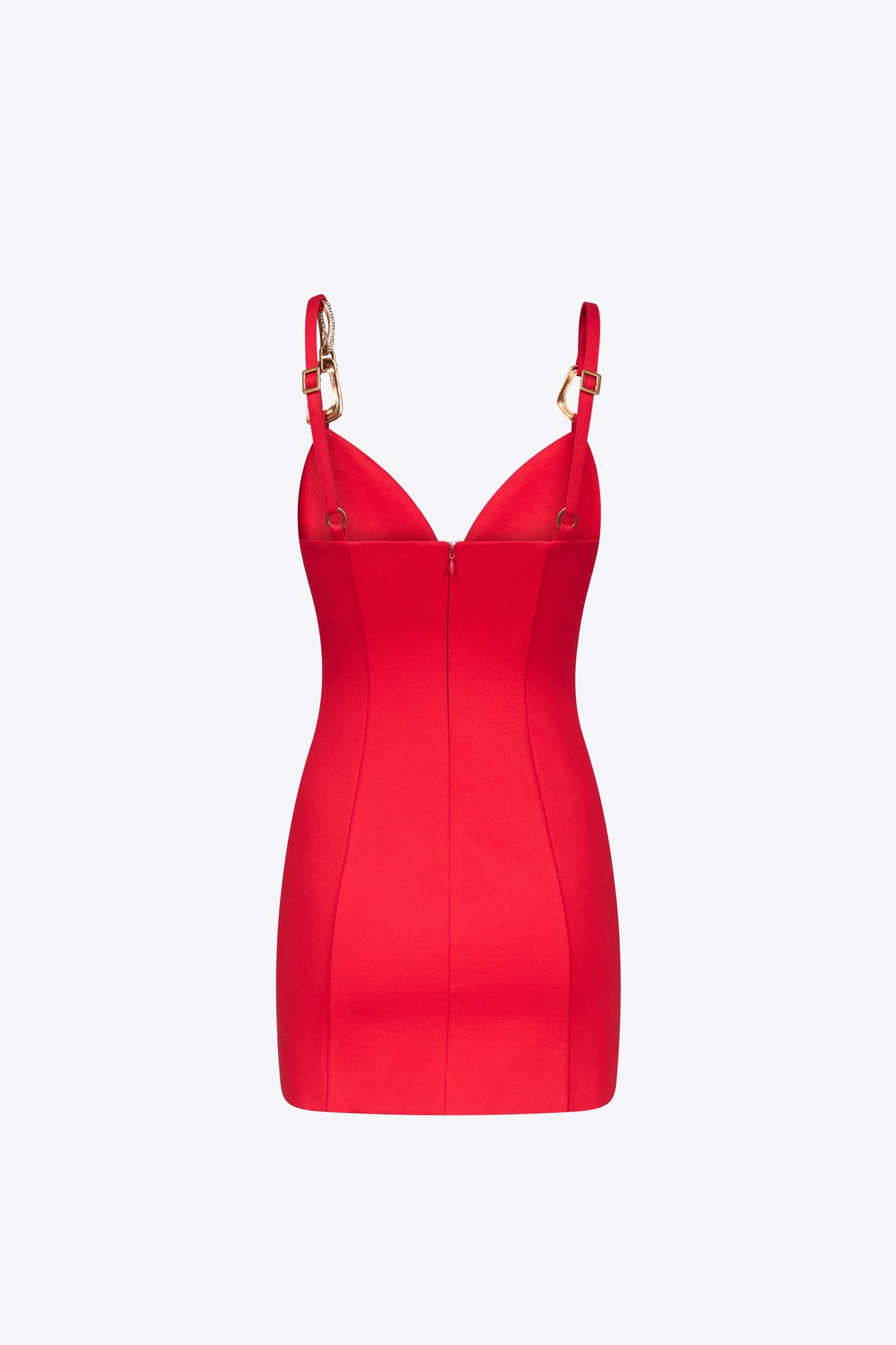 Crystal Link Mini Dress | Carmine