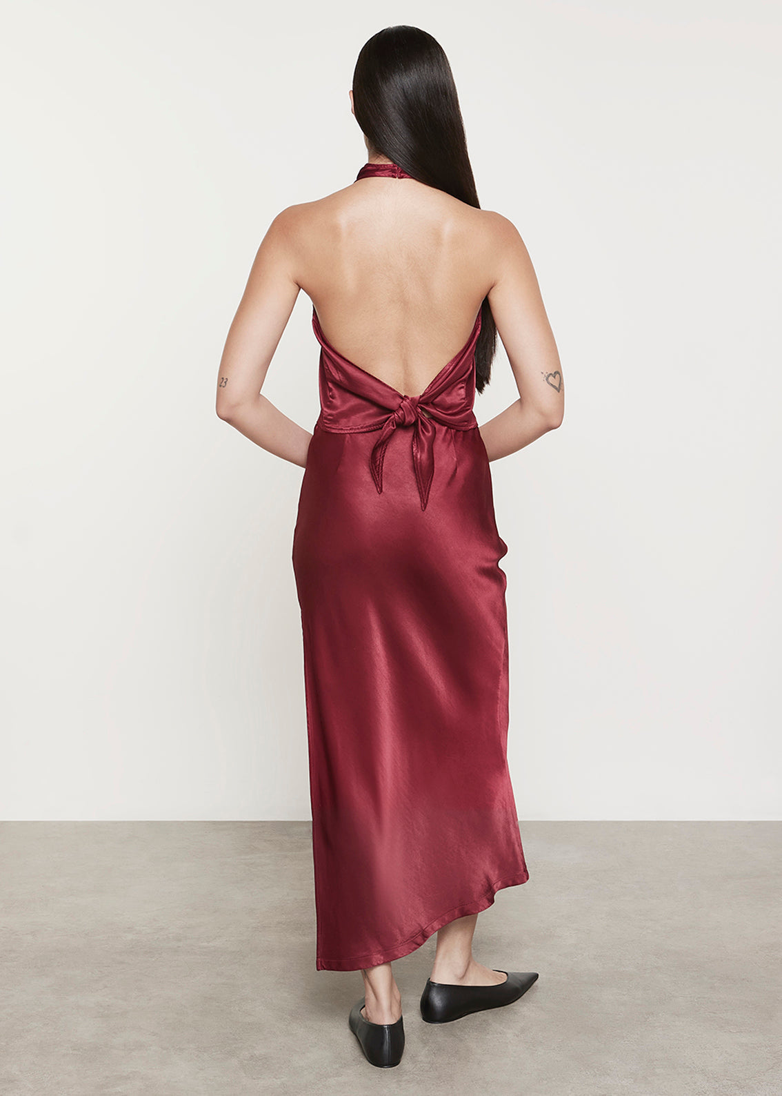 Satin Bias Skirt | Ruby