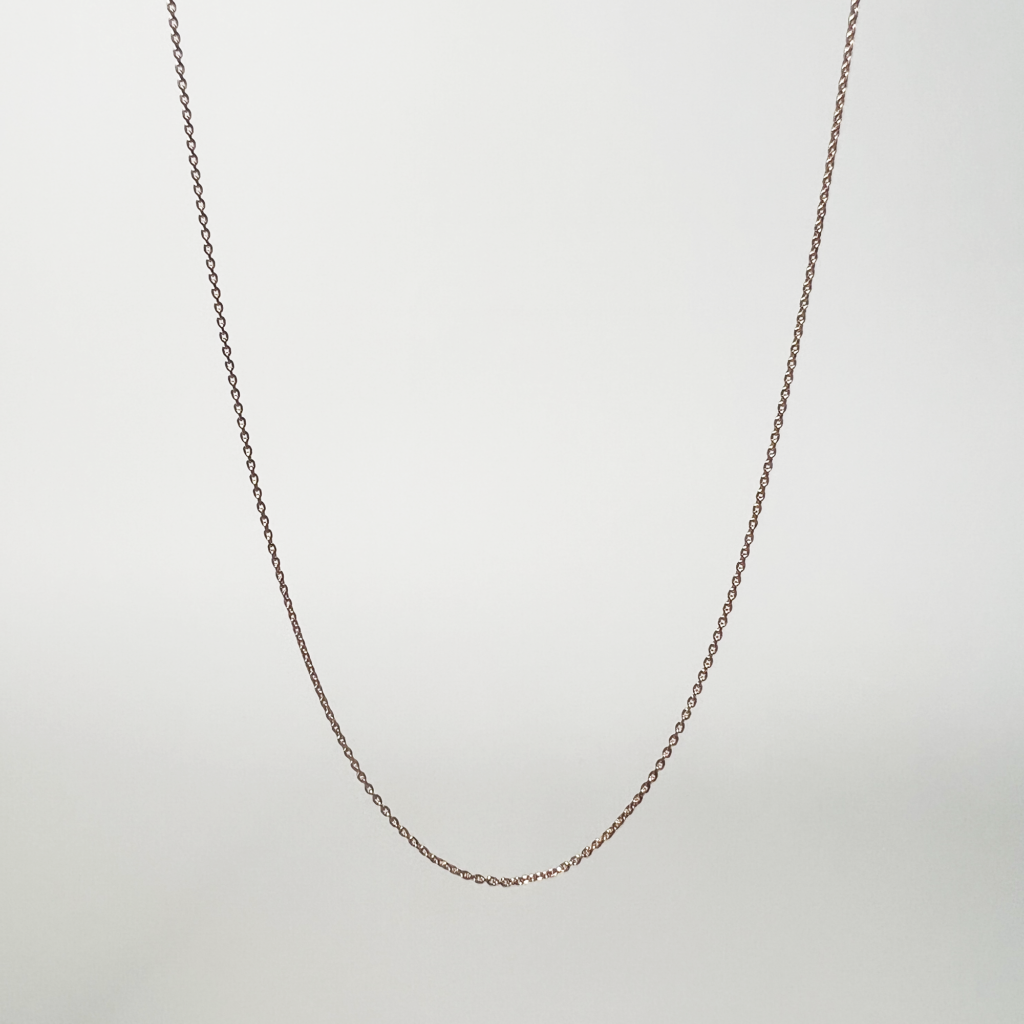 Cable Chain Necklace | 14K Rose Gold