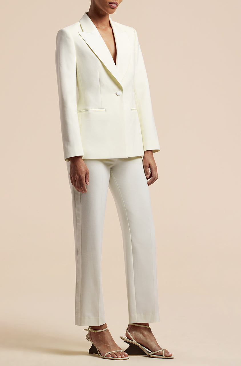 Tuxedo Blazer Ivory | Ivory