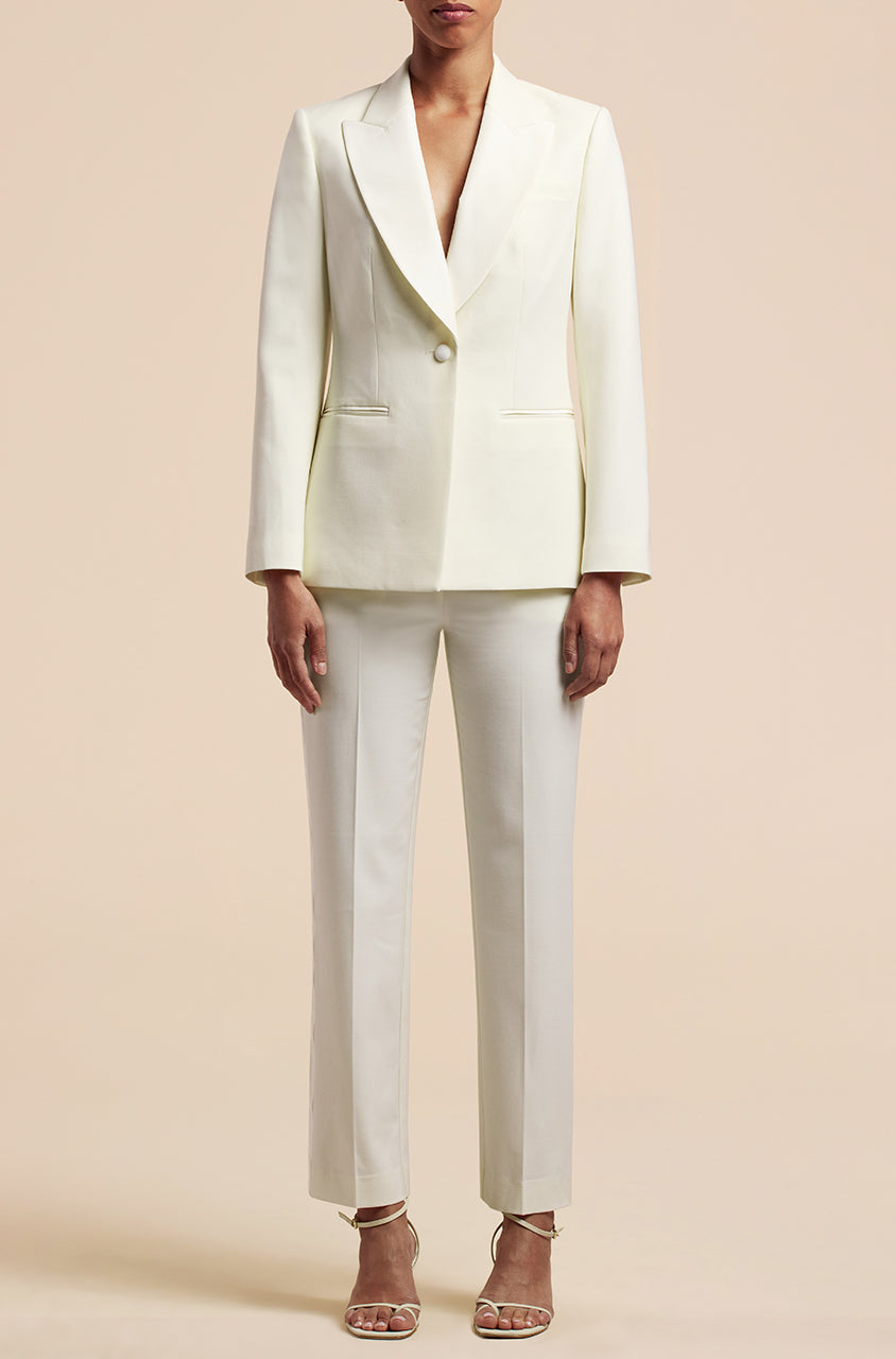 Tuxedo Blazer Ivory | Ivory