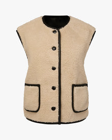 Reversible Vest | Ivory/Black