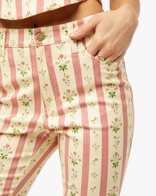 Mid Rise Ankle Flare Pant | Lemon Icing
