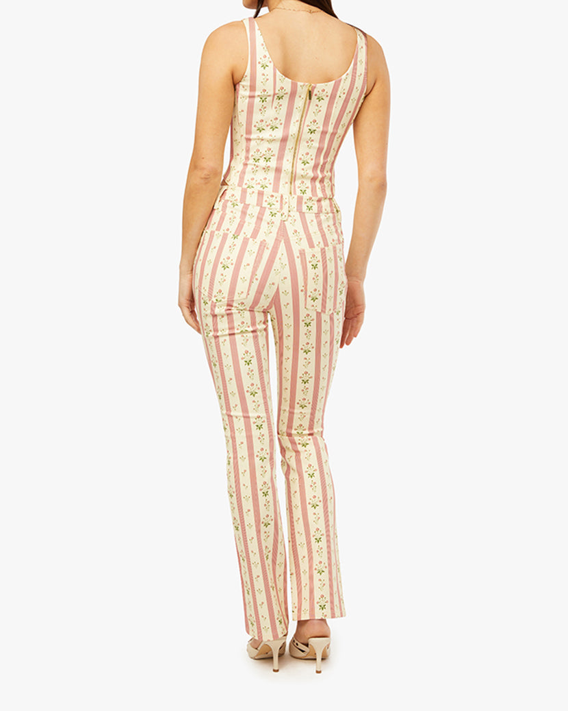 Mid Rise Ankle Flare Pant | Lemon Icing