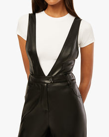 Deep V Flare Overall | Black