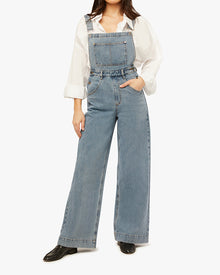 Wide Leg Overall | Denim Blue