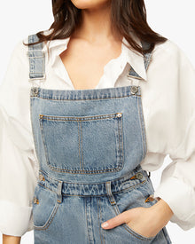 Wide Leg Overall | Denim Blue