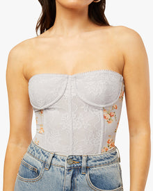 Lace Corset | Icelandic Blue