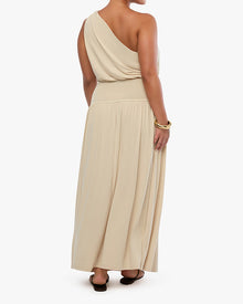 One Shoulder Maxi Dress | Wood Ash