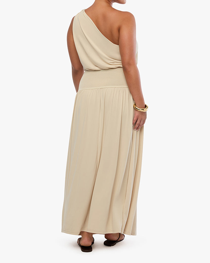 One Shoulder Maxi Dress | Wood Ash