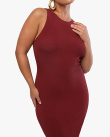 Flutter Muscle Tank Maxi Dress | Russet