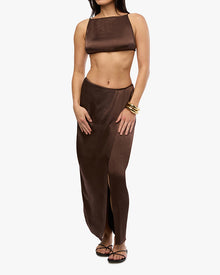 Backless Square Top | Muted Eggplant