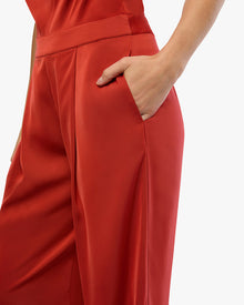 Halter Jumpsuit | Vibrant Red