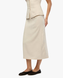 A-line Midi Skirt | Ivory