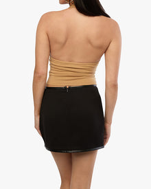 Scoop Neck Halter Tank | Warm Taupe