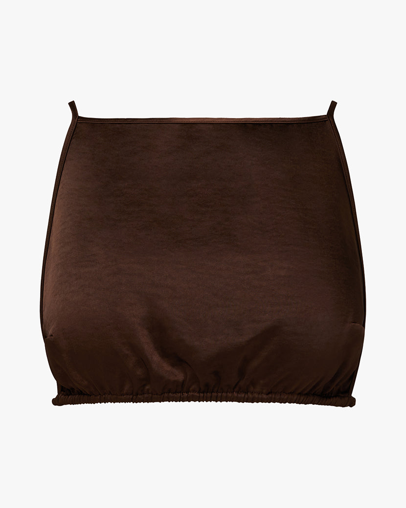 Backless Square Top | Muted Eggplant