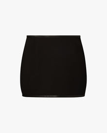 Linen Mini Skirt | Black