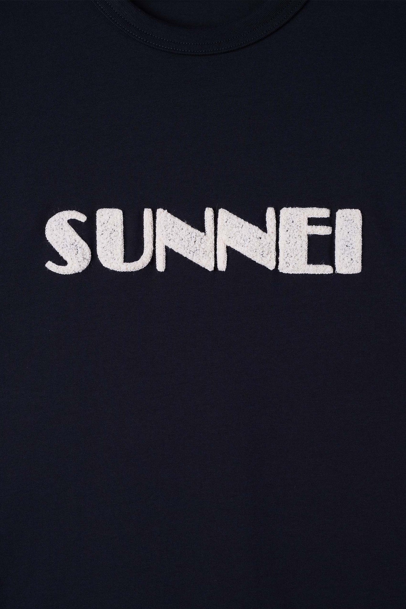 Unisex | Big Logo Boucle Classic T-Shirt | Blue and Off White