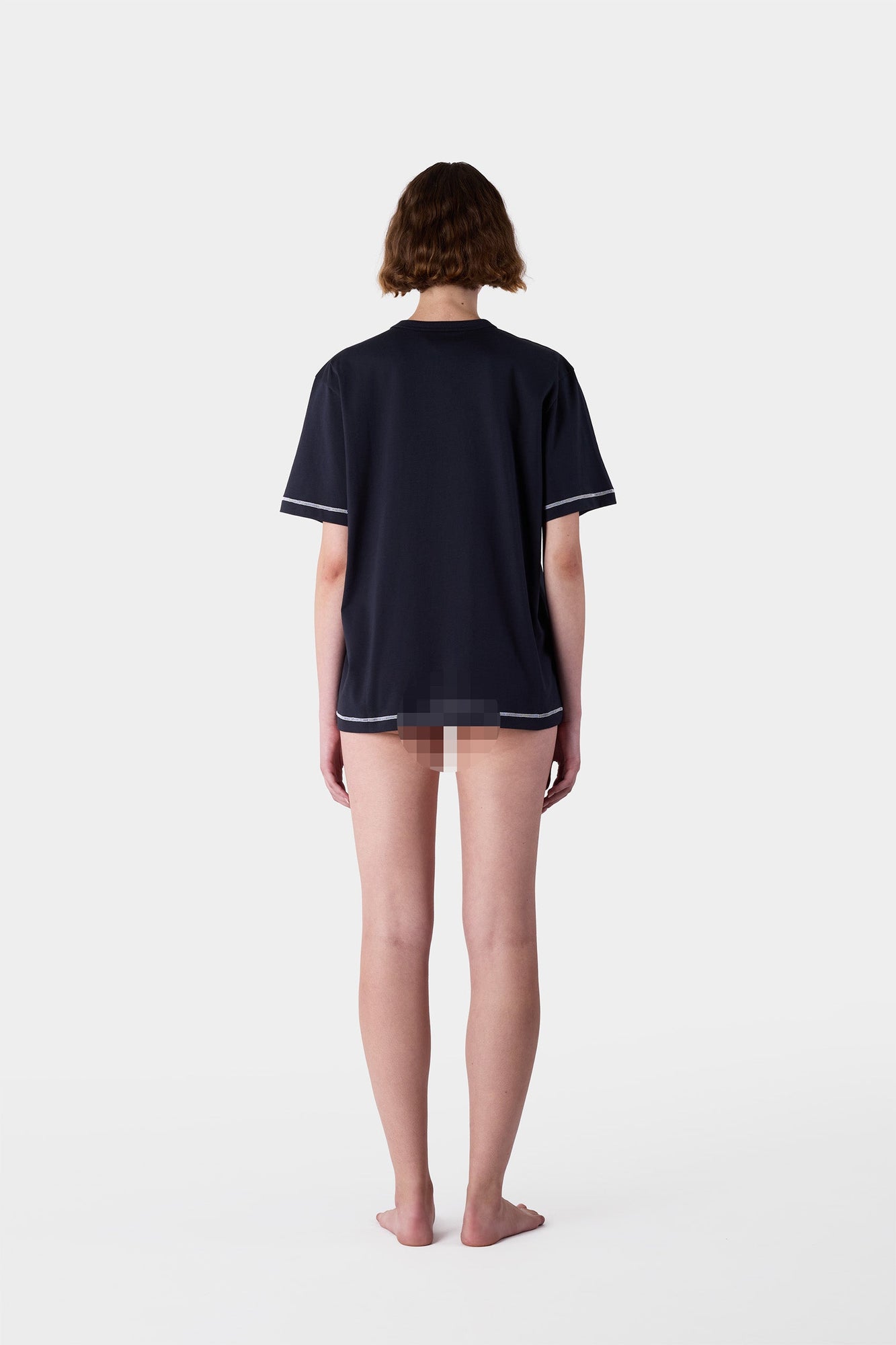 Unisex | Big Logo Boucle Classic T-Shirt | Blue and Off White