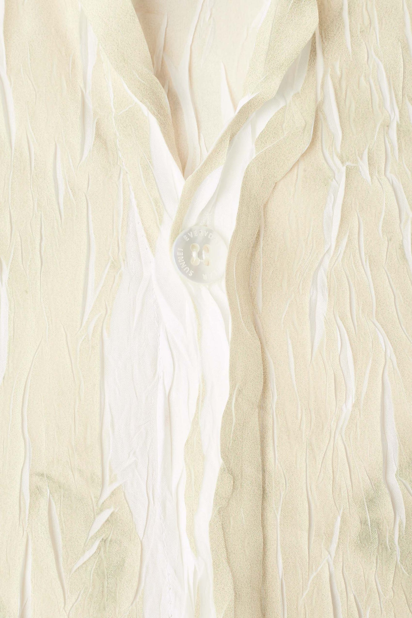 Unisex | Wrinkled Print Over Shirt | Beige